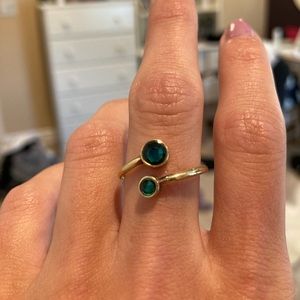 Emerald Alex & Ani ring